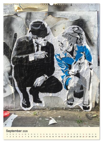 Produktbild: StreetArt London (hochwertiger Premium Wandkalender 2026 DIN A2 hoch), Kunstdruck in Hochglanz
