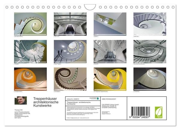 Produktbild: Treppenh&auml;user architektonische Kunstwerke (Wandkalender 2027 DIN A4 quer), CALVENDO Monatskalender