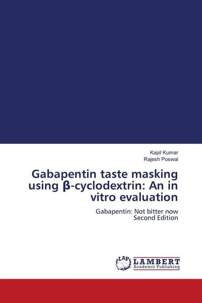 Produktbild: Gabapentin taste masking using &iquest;-cyclodextrin: An in vitro evaluation