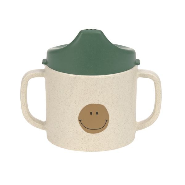Sippy Cup PP/Cellulose Happy Rascals Smile green