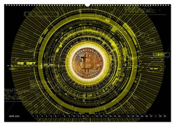 Produktbild: Bitcoins (Wandkalender 2026 DIN A2 quer), CALVENDO Monatskalender