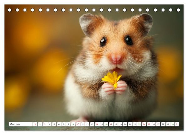 Produktbild: Flauschige Momente (Tischkalender 2026 DIN A5 quer), CALVENDO Monatskalender