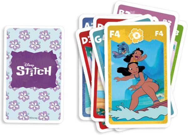 Produktbild: Shuffle 10049718 - Disney Stitch, 4in1 Kartenspiel