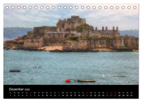 Produktbild: Jersey & Guernsey - britische Kanalinseln (Tischkalender 2026 DIN A5 quer), CALVENDO Monatskalender