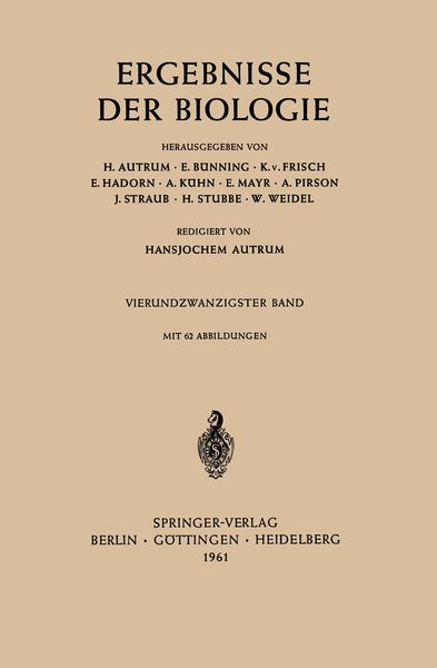 Produktbild: Ergebnisse Der Biologie
