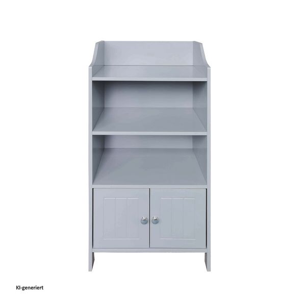 Produktbild: HTI-Living Badezimmerschrank mit Ablagen und T&uuml;ren Grau 41 x 85,5 x 36,5 cm