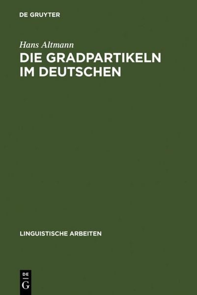 Produktbild: Die Gradpartikeln im Deutschen