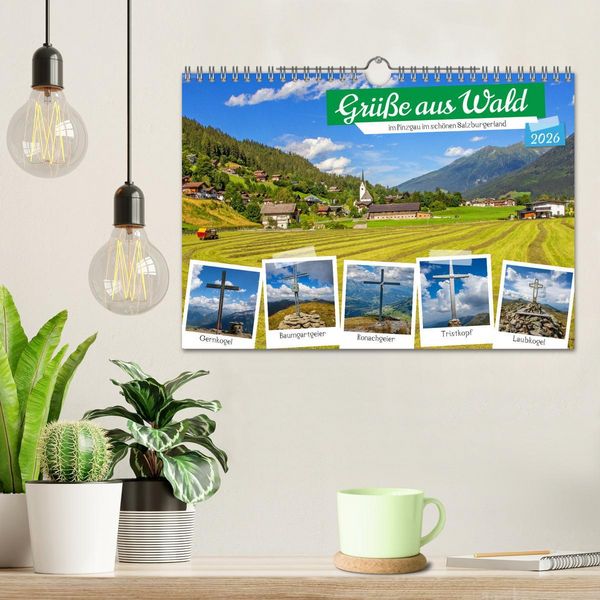 Produktbild: Gr&uuml;&szlig;e aus Wald (Wandkalender 2026 DIN A4 quer), CALVENDO Monatskalender