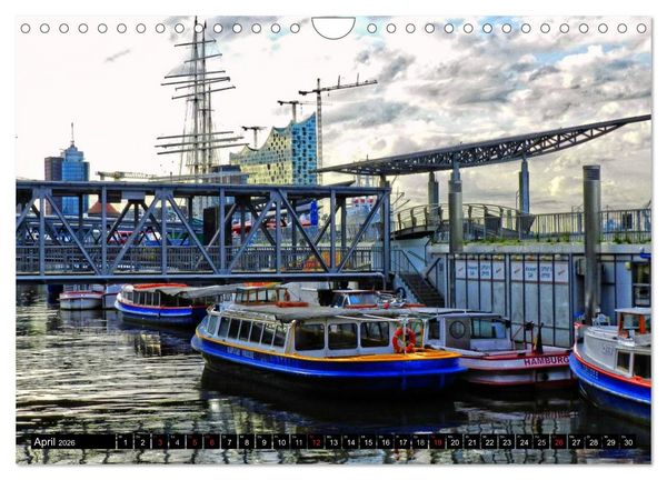 Produktbild: Faszination Hafen - Hamburg (Wandkalender 2026 DIN A4 quer), CALVENDO Monatskalender