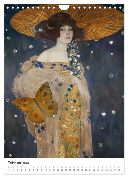 Produktbild: K&uuml;nstliche Impressionen. Ein Jahr in Klimts Natur. (Wandkalender 2026 DIN A4 hoch), CALVENDO Monatskalender