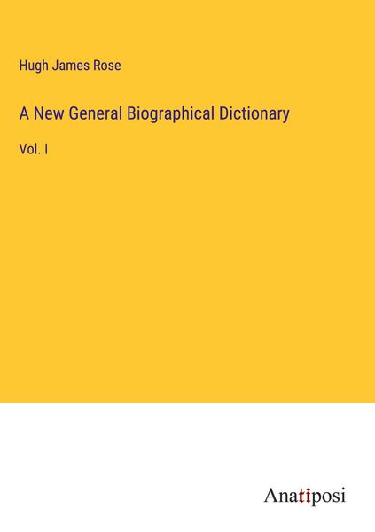 Produktbild: A New General Biographical Dictionary