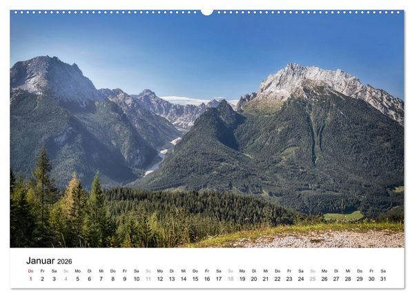 Produktbild: Berchtesgadener Land - Wanderhighlights in Bayern (hochwertiger Premium Wandkalender 2026 DIN A2 quer), Kunstdruck in Hochglanz