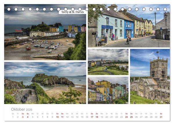Produktbild: Erlesene Ansichten Britanniens (Tischkalender 2026 DIN A5 quer), CALVENDO Monatskalender