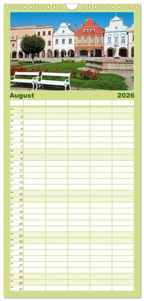 Produktbild: Familienplaner 2026 - Tschechien - Eine Reise durch ein wundersch&ouml;nes Land mit 5 Spalten (Wandkalender, 21 x 45 cm) CALVENDO