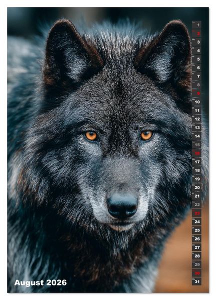 Produktbild: W&ouml;lfe aus aller Welt (Tischkalender 2026 DIN A5 hoch), CALVENDO Monatskalender