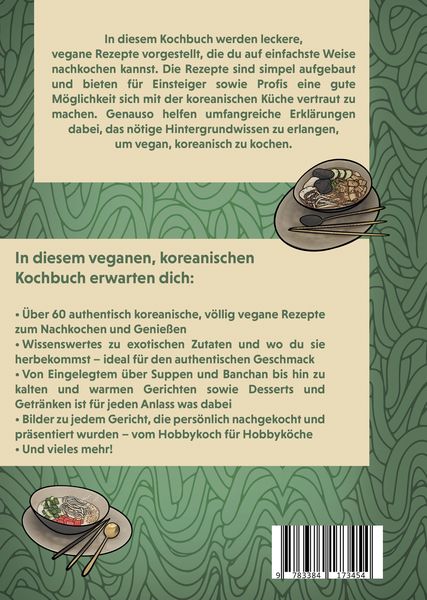 Produktbild: Koreanisch, authentisch, vegan! Das koreanische Kochbuch