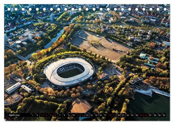 Produktbild: Hannover - Luftige Einblicke (Tischkalender 2026 DIN A5 quer), CALVENDO Monatskalender