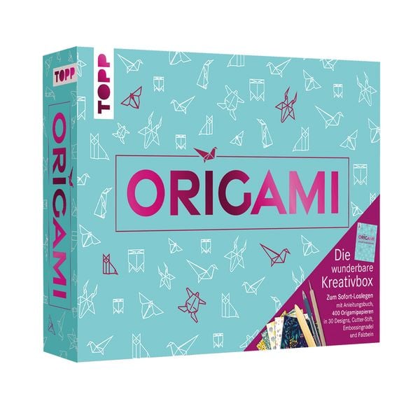 Produktbild: Origami - Die wunderbare Kreativbox. Mit Anleitungsbuch und Material