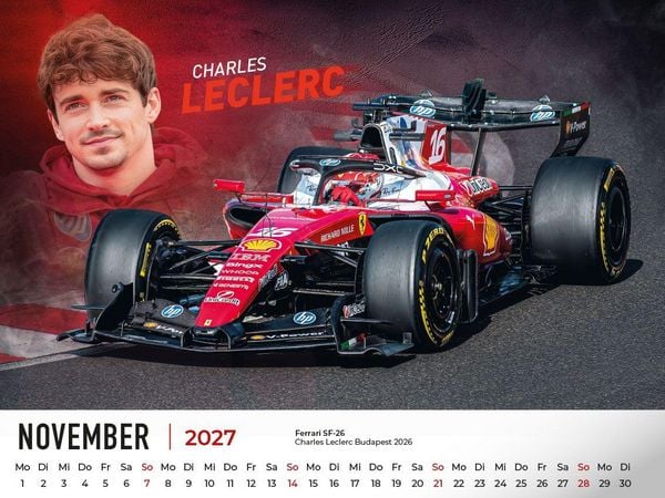 Produktbild: Ferrari Legenden in der Formel 1 Kalender 2027