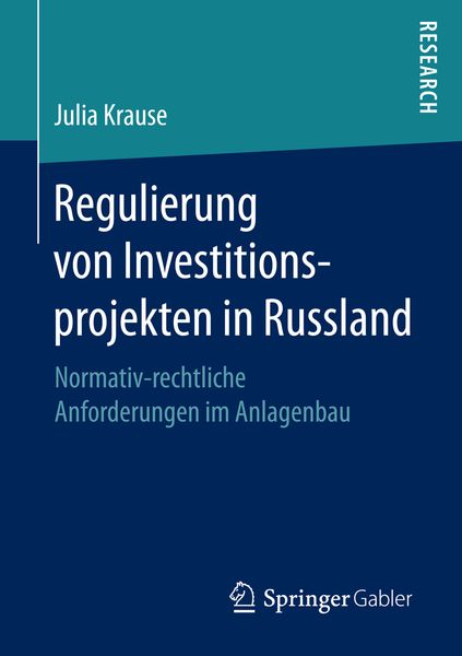 Produktbild: Regulierung von Investitionsprojekten in Russland