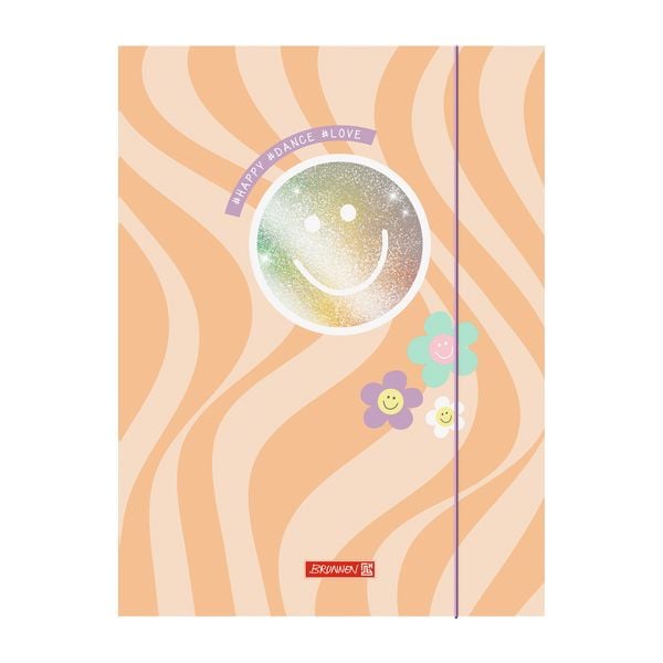 Produktbild: Brunnen Sammelmappe A3 Karton Happy Hippie