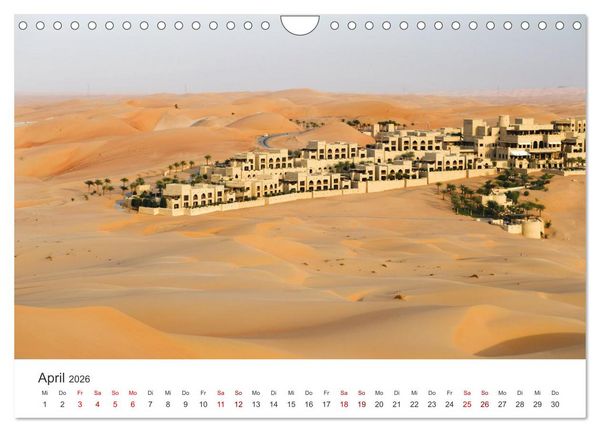 Produktbild: Die D&uuml;nen in der W&uuml;ste von Abu Dhabi (Wandkalender 2026 DIN A4 quer), CALVENDO Monatskalender