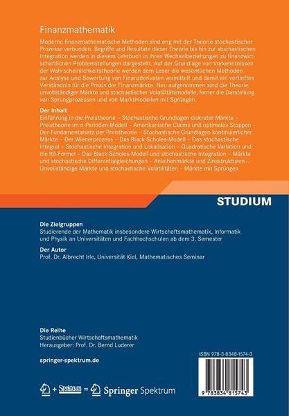 Produktbild: Finanzmathematik
