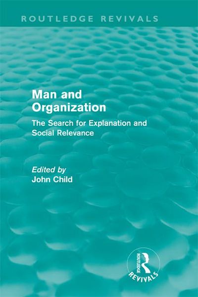 Produktbild: Man and Organization (Routledge Revivals)
