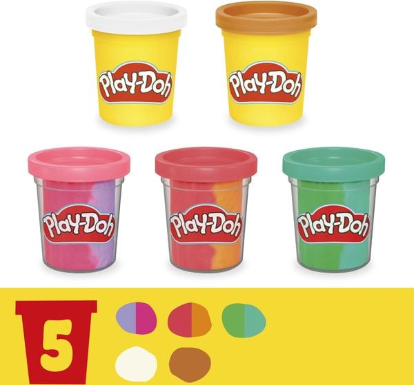 Produktbild: Hasbro G00285L0 - Play-Doh Bunte Regenbogen Eismaschine, Knete-Spielset