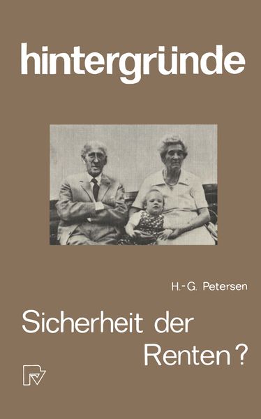 Produktbild: Sicherheit der Renten?