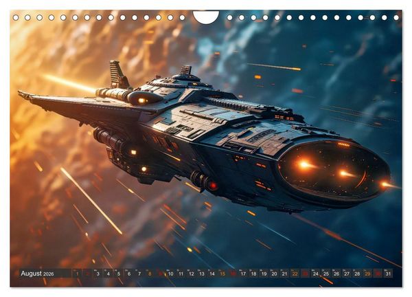 Produktbild: Generationsraumschiffe (Wandkalender 2026 DIN A4 quer), CALVENDO Monatskalender