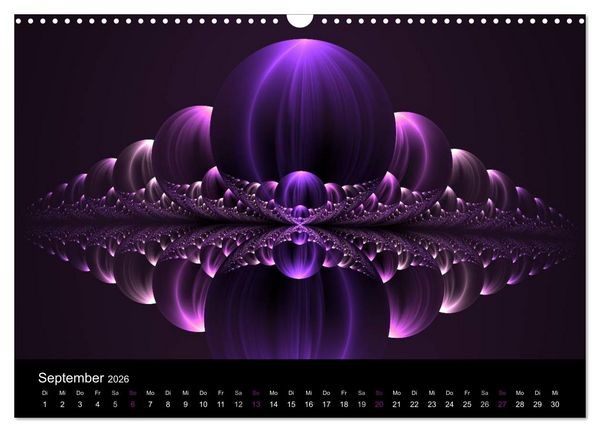 Produktbild: Die Farbe Lila (Wandkalender 2026 DIN A3 quer), CALVENDO Monatskalender