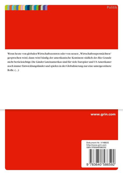 Produktbild: Vergleich der Auswirkungen der Erd&ouml;l- und Erdgasf&ouml;rderung auf die Innen- und Au&szlig;enpolitik ausgew&auml;hlter L&auml;nder Lateinamerikas