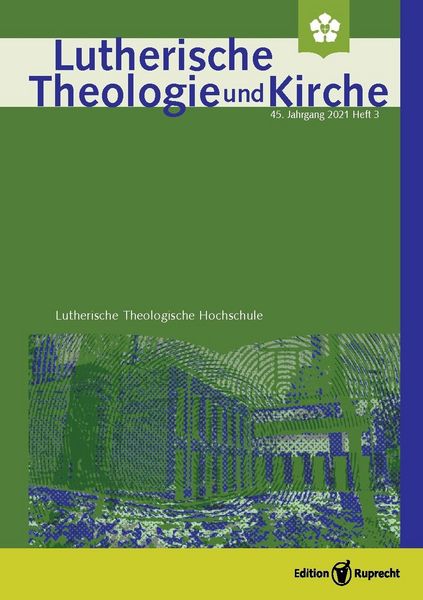 Produktbild: Lutherische Theologie und Kirche - Heft 03/2021