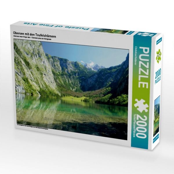 CALVENDO Puzzle Obersee mit den Teufelshörnern | 2000 Teile Lege-Größe 90x67cm Foto-Puzzle für glückliche Stunden