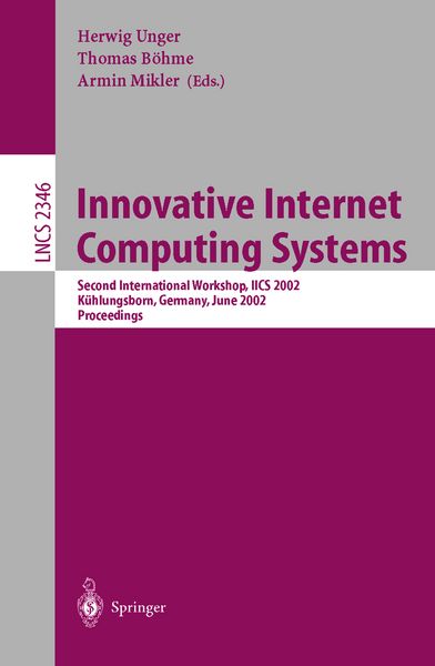 Produktbild: Innovative Internet Computing Systems