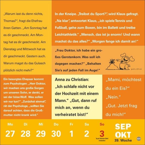 Produktbild: Witze f&uuml;rs Klo Kalender 2027