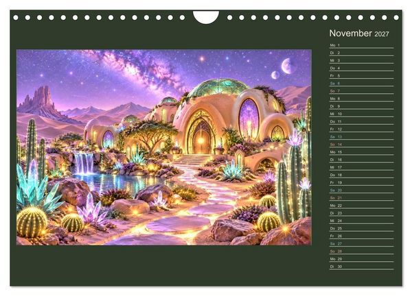 Produktbild: M&auml;rchenh&auml;user von morgen (Wandkalender 2027 DIN A4 quer), CALVENDO Monatskalender