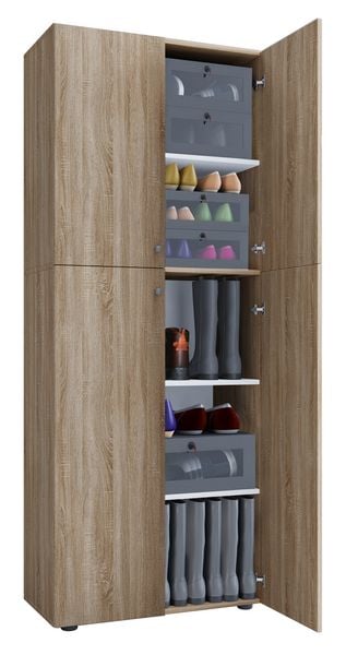 Produktbild: XL Holz Gro&szlig;er Schuhschrank Schuhkommode Lona 5
