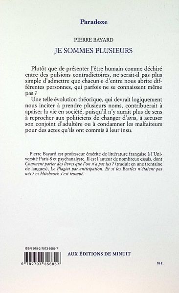 Produktbild: Je sommes plusieurs : sur les personnalit&eacute;s multiples