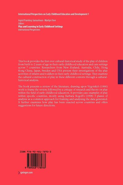 Produktbild: Play and Learning in Early Childhood Settings