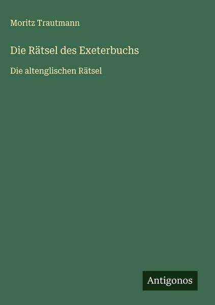 Produktbild: Die R&auml;tsel des Exeterbuchs
