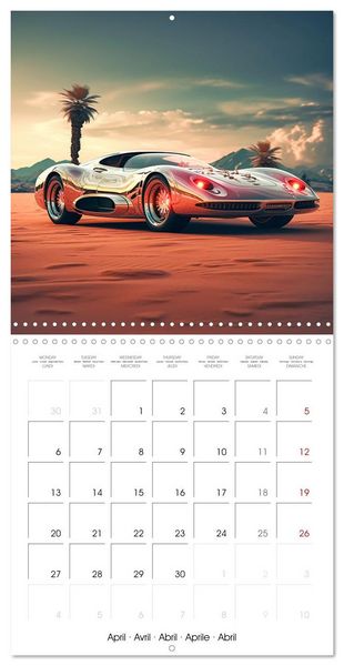Produktbild: Fantasy desert cars (Wall Calendar 2026 12 &times; 12 Inch) CALVENDO 12 Month Wall Calendar