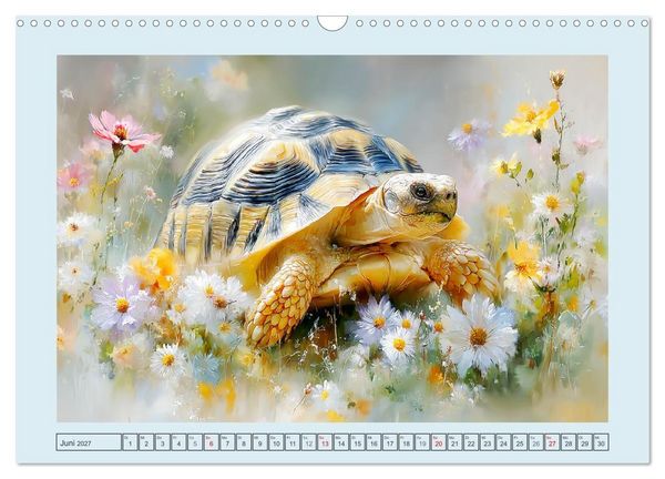 Produktbild: Schildkr&ouml;ten. Gut gepanzert und niemals in Eile (Wandkalender 2027 DIN A3 quer), CALVENDO Monatskalender
