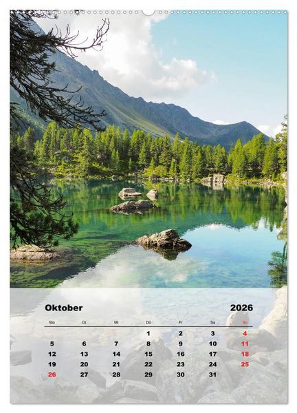 Produktbild: Bergwelten (Wandkalender 2026 DIN A2 hoch), CALVENDO Monatskalender