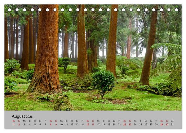 Produktbild: Azoren - Gr&uuml;ne Inseln im Atlantik 2026 (Tischkalender 2026 DIN A5 quer), CALVENDO Monatskalender