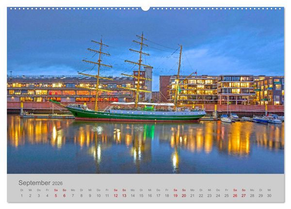 Produktbild: Hansestadt Bremen (hochwertiger Premium Wandkalender 2026 DIN A2 quer), Kunstdruck in Hochglanz
