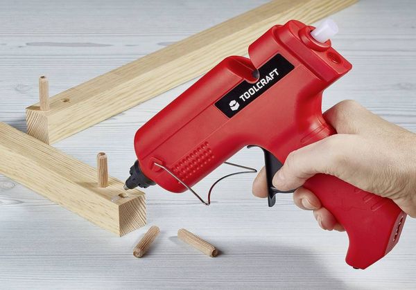 Produktbild: TOOLCRAFT TC-HKP-11 WL Hei&szlig;klebepistole mit Zubeh&ouml;r 11mm 25W 1St.