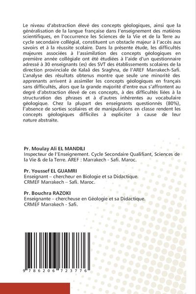 Produktbild: Obstacles Linguistiques Li&eacute;s &Agrave; L'apprentissage des Concepts G&eacute;ologique