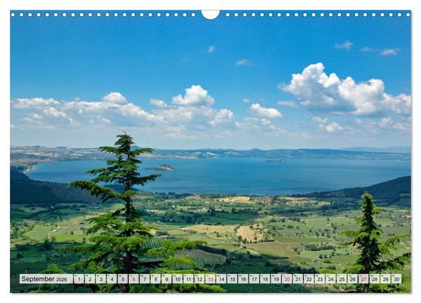Produktbild: Bolsenasee Smaragd im Latium (Wandkalender 2026 DIN A3 quer), CALVENDO Monatskalender